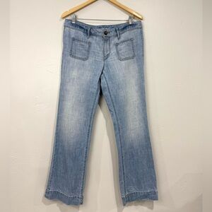 LOFT Light Wash Blue Denim Cotton Baggy Jeans size 10/29 Y2K Streetwear Casual